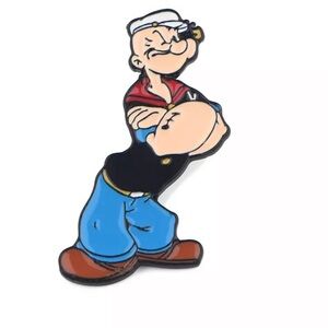 Popeye Enamel Pin, 1929 Cartoon Enamel Metal Pin, Popeye The Sailor Man …